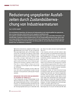 Reduzierung ungeplanter Ausfallzeiten durch Zustandsüberwachung von Industriearmaturen