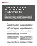 Die einfache Umsetzung der DIN Spec 91406 für Armaturenhersteller