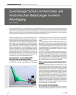 Zuverlässiger Schutz vor Korrosion und mechanischen Belastungen in einem Arbeitsgang