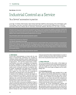 Industrial Control as a Service
