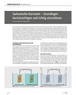 Galvanische Korrosion – Grundlagen berücksichtigen und richtig einschätzen