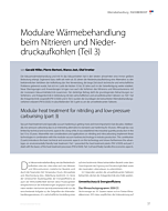 Modulare Wärmebehandlung beim Nitrieren und Niederdruckaufkohlen (Teil 3)