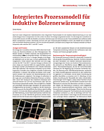 Integriertes Prozessmodell für induktive Bolzenerwärmung