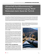 Ultraschall-Durchflussmessung in Pipelines der Erdölversorgung: Neuer Meilenstein beim Stand der Technik