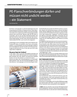 PE-Flanschverbindungen dürfen und müssen nicht undicht werden – ein Statement