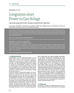 Integration einer Power-to-Gas-Anlage