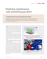Predictive maintenance: I see something you don’t