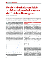 Vergleichbarkeit von Stickoxid-Emissionen bei wasserstoffreichen Brenngasen