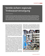 Ventile sichern regionale Trinkwasserversorgung