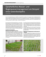 Ganzheitliches Wasser- und Regenwassermanagement am Beispiel eines Gewerbeobjekts