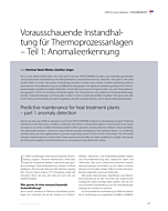 Vorausschauende Instandhaltung für Thermoprozessanlagen – Teil 1: Anomalieerkennung