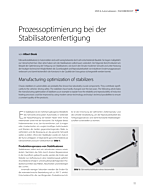 Prozessoptimierung bei der Stabilisatorenfertigung