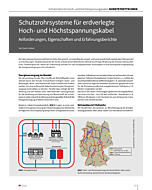 Schutzrohrsysteme für erdverlegte Hoch- und Höchstspannungskabel