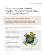 Decarbonization of the steel industry – AI-supported production and energy management