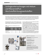 Leckageuntersuchungen mit Helium und Wasserstoff an Weichstoffdichtungswerkstoffen