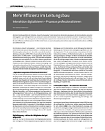 Mehr Effizienz im Leitungsbau