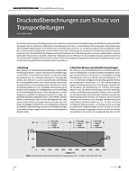 Druckstoßberechnungen zum Schutz von Transportleitungen