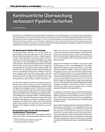Kontinuierliche Überwachung verbessert Pipeline-Sicherheit