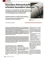 Besondere Rohrwerkstoffe erfordern besondere Lösungen