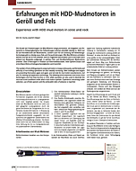 Erfahrungen mit HDD-Mudmotoren in Geröll und Fels
