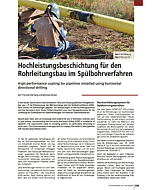 Hochleistungsbeschichtung für den Rohrleitungsbau im Spülbohrverfahren