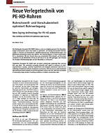 Neue Verlegetechnik von PE-HD-Rohren