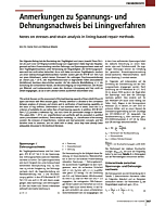 Anmerkungen zu Spannungs- und Dehnungsnachweis bei Liningverfahren