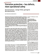 Corrosion protection - less defects, more operational safety