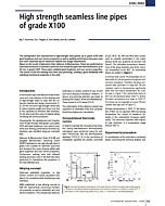 High strength seamless line pipe´s of grade X100