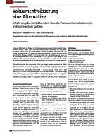Vakuumentwässerung - eine Alternative