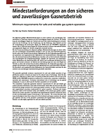 Mindestanforderungen an den sicheren und zuverlässigen Gasnetzbetrieb