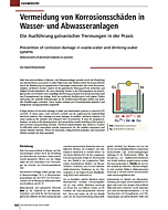 Vermeidung von Korrosionsschäden in Wasser- und Abwasseranlagen Die Ausführung galvanischer Trennungen in der Praxis