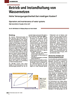 Betrieb und Instandhaltung von Wassernetzen