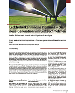 Leckfrüherkennung in Pipelines - Die neue Generation von Lecksuchmolchen
