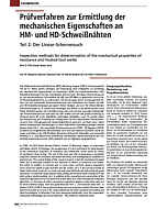 Prüfverfahren zur Ermittlung der mechanischen Eigenschaften an HM- und HD-Schweißnähten<br> Teil 2: Der Linear-Scherversuch
