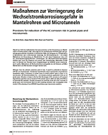 Maßnahmen zur Verringerung der Wechselstromkorrosionsgefahr in Mantelrohren und Microtunneln
