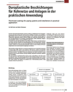 Duroplastische Beschichtungen für Rohrnetze und Anlagen in der praktischen Anwendung