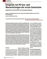 Integrität von PE-Gas- und Wasserleitungen der ersten Generation