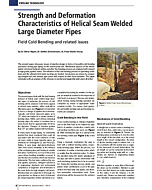 Strength and Deformation Characteristics of Helical Seam Welded Large Diameter Pipes