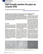 High strength seamless line pipes up to grade X100