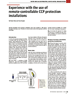 Experience with the use of remote-controllable CCP protection installations