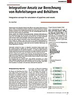 Integrativer Ansatz zur Berechnung von Rohrleitungen und Behältern