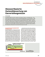 Messwertbasierte Zustandsbewertung von Gasverteilungsnetzen
