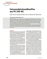 Heizwendelschweißmuffen aus PE 100-RC