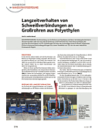 Langzeitverhalten von Schweißverbindungen an Großrohren aus Polyethylen