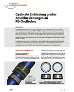 Optimale Einbindung großer Anschlussleitungen an PE-Großrohre