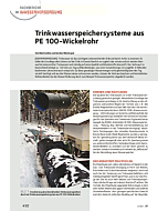 Trinkwasserspeichersysteme aus PE 100-Wickelrohr