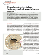 Hygienische Aspekte bei der Sanierung von Trinkwasserleitungen