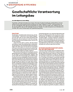 Gesellschaftliche Verantwortung im Leitungsbau