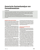 Generische Zustandsanalyse von Fernwärmenetzen